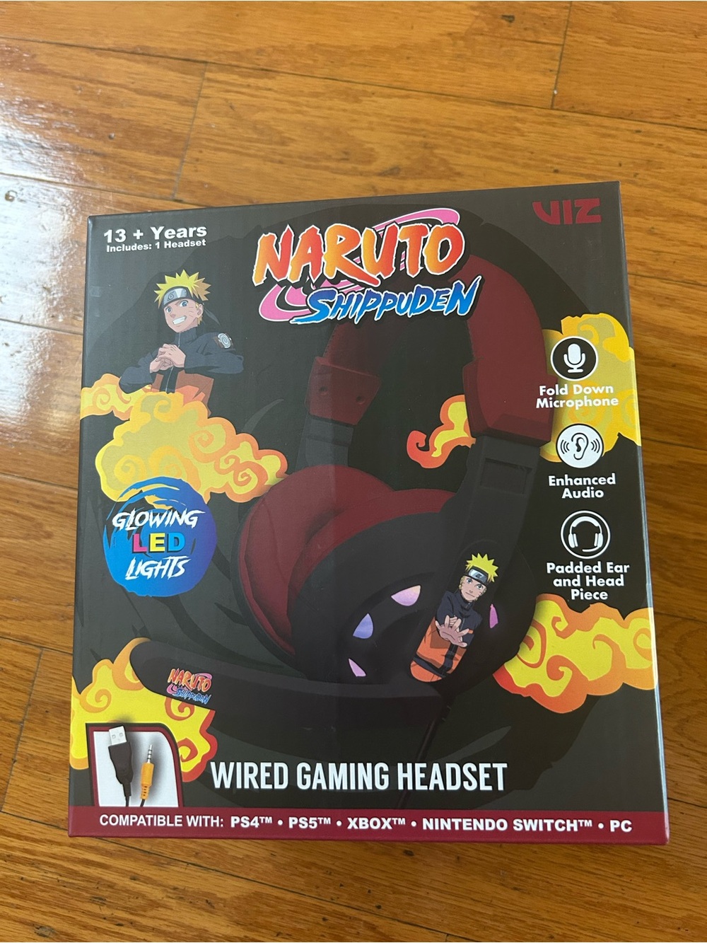 Limited edition Naruto Shippuden Wired Gaming Headset